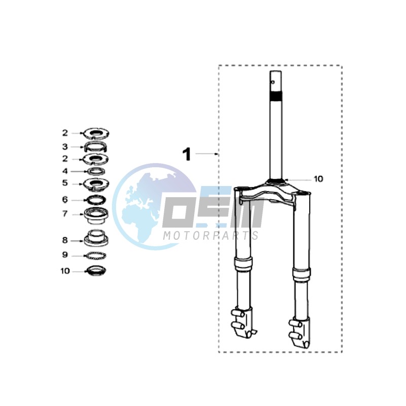 FRONT FORK / STEERINGHEAD