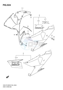 GSX-R1000 (E2) drawing SIDE COWLING (MODEL L0)