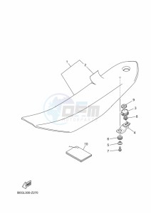 YZ85LW YZ80 (B0GL) drawing SEAT