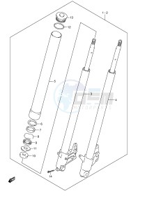 VZ800 (E3-E28) MARAUDER drawing FRONT DAMPER