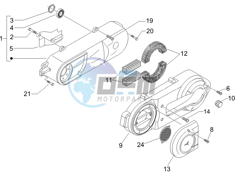 Crankcase cover - Crankcase cooling