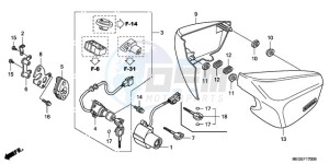 VT750CA9 Australia - (U / ST) drawing SIDE COVER