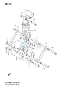 GSX1300R (E3-E28) Hayabusa drawing REAR CUSHION LEVER