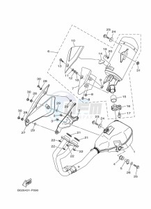 YZF320-A YZF-R3 (B7PH) drawing EXHAUST