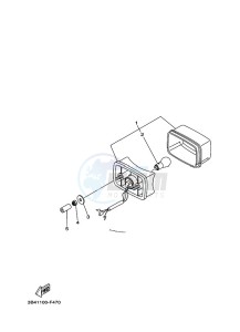 YFM700FWB YFM7NKDXK (B6K7) drawing TAILLIGHT