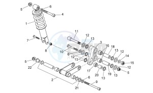 RS 125 E2 - E3 drawing Rear Shock absorber