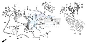 CBR600F drawing RADIATOR