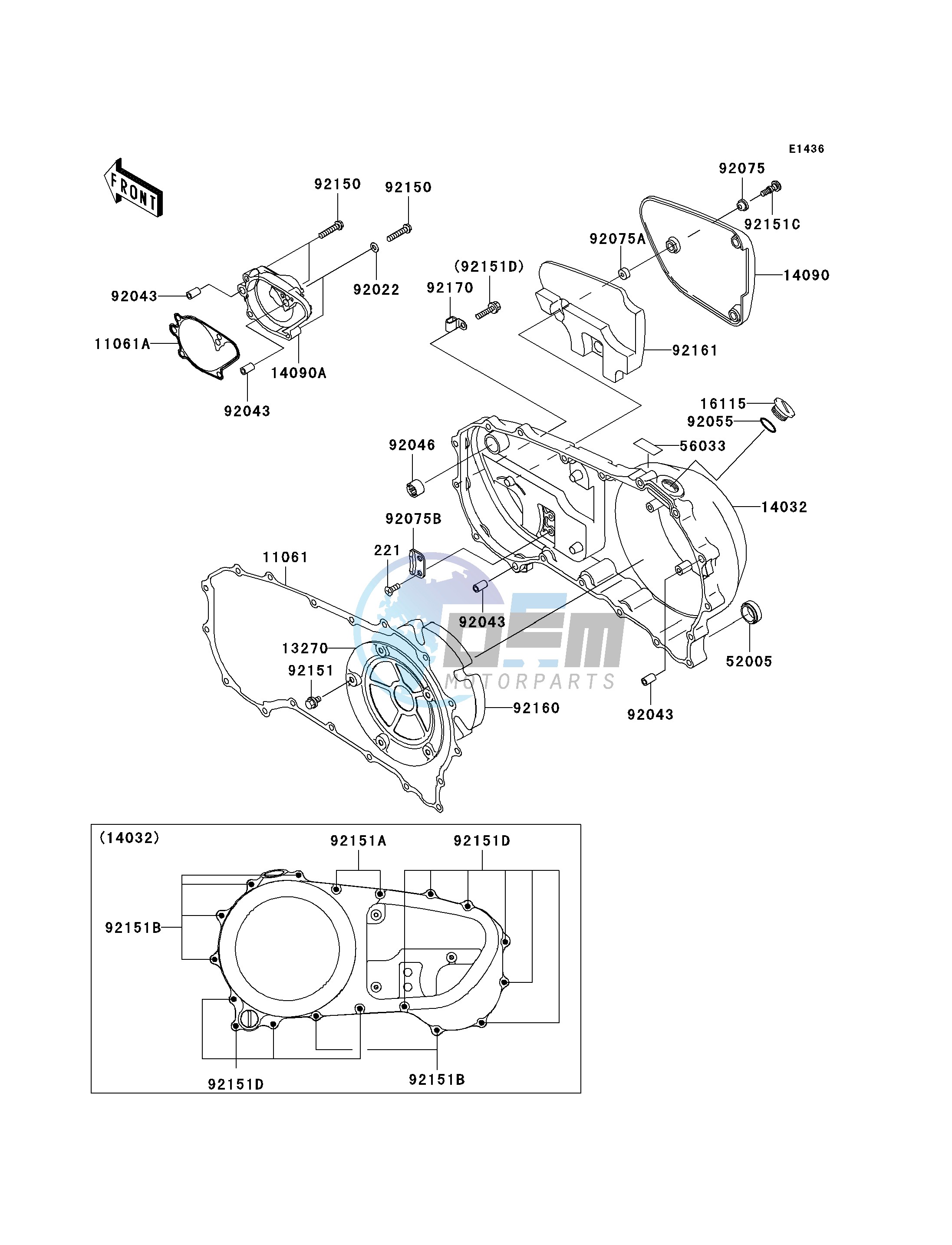 RIGHT ENGINE COVER-- S- -