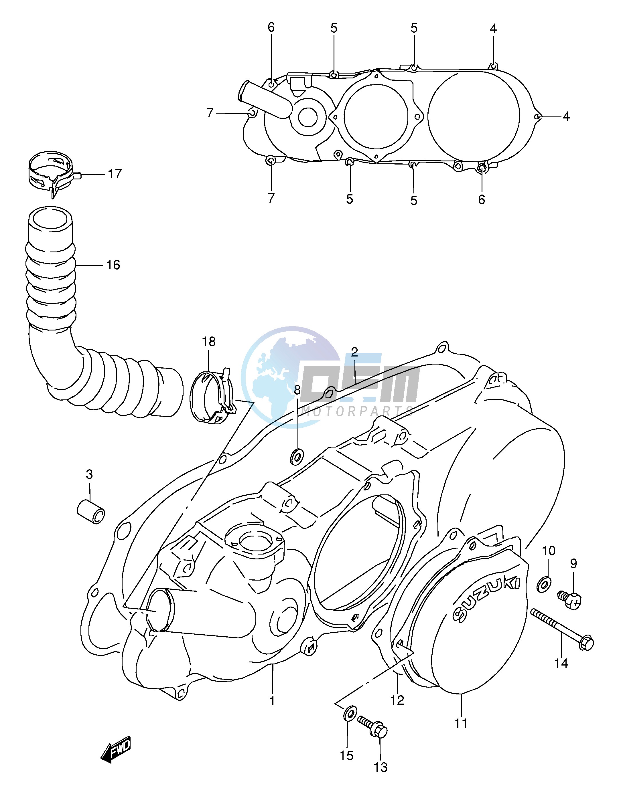 CRANKCASE LEFT COVER