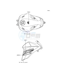 Z800 ZR800CEF UF (UK FA) XX (EU ME A(FRICA) drawing Decals(Black)