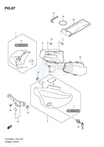 VLR1800 (E2) drawing FRAME COVER (VLR1800L1 E19)