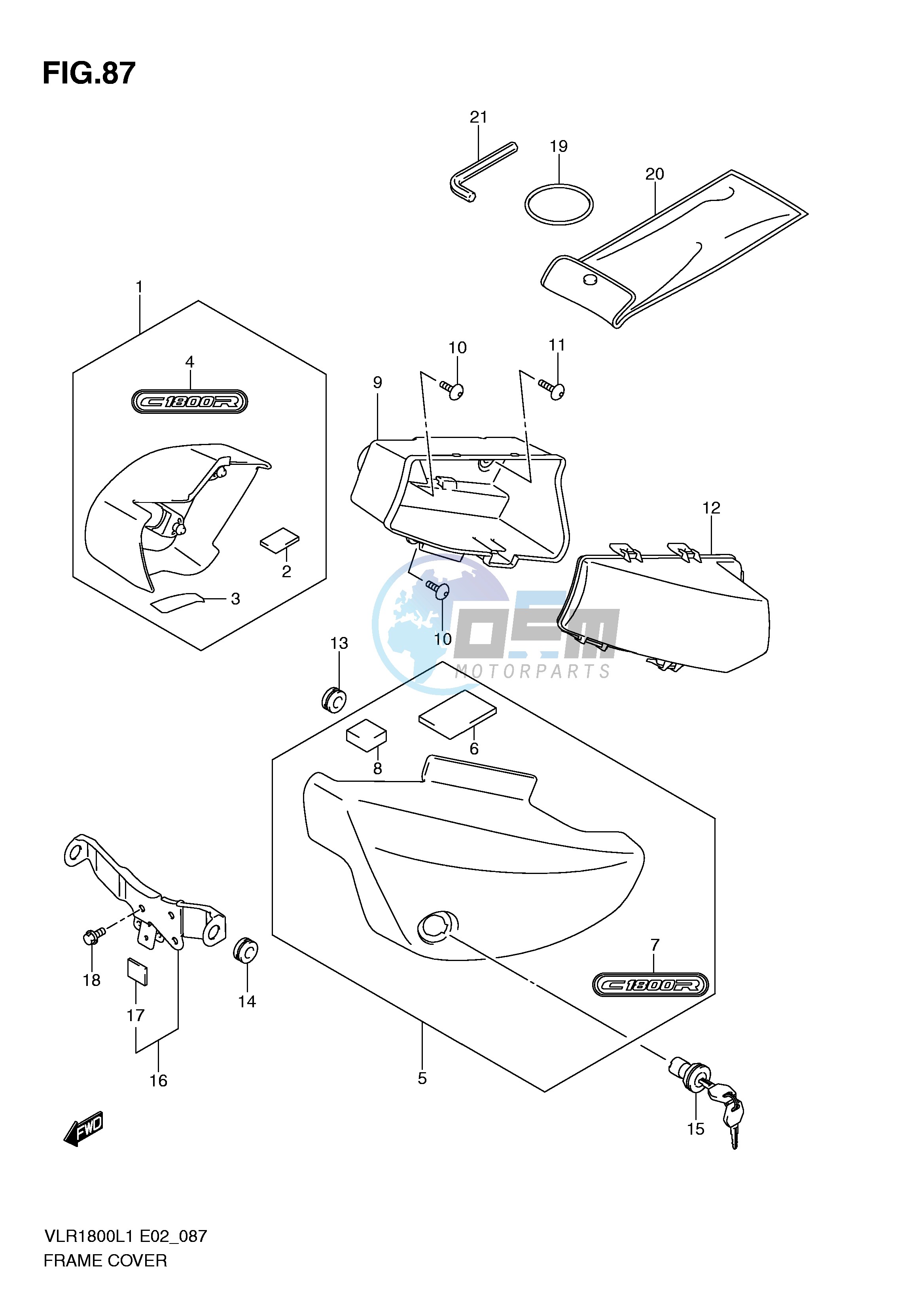 FRAME COVER (VLR1800L1 E19)