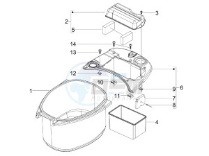 S 50 2T (25 Kmh) B-NL drawing Helmet housing - Undersaddle