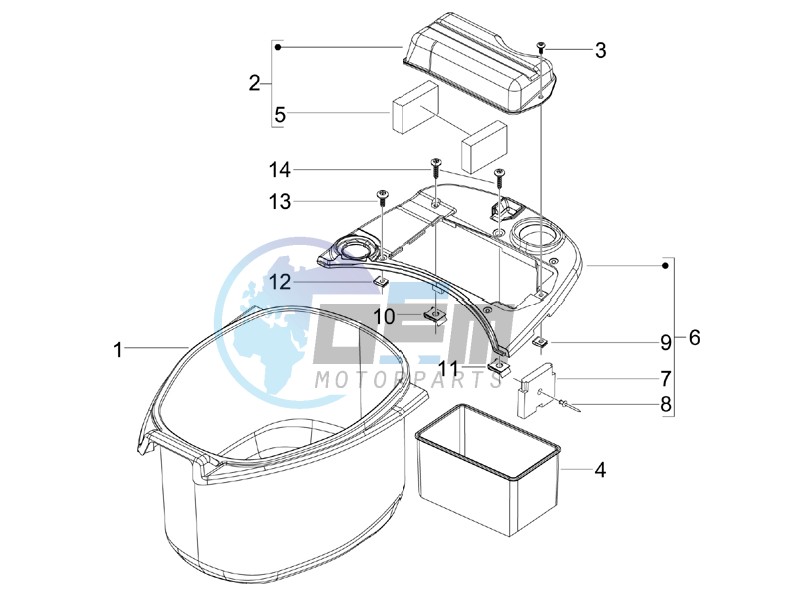 Helmet housing - Undersaddle