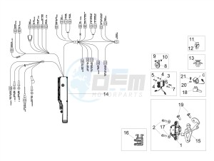 RSV4 1100 RACING FACTORY E4 ABS (NAFTA) drawing Front electrical system