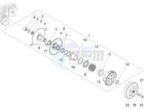 150 4T 3V ie Primavera (EMEA, LATAM) EQR) drawing Driven pulley