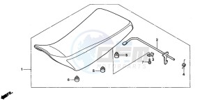 TRX450FE drawing SEAT