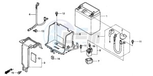 SES125 drawing BATTERY