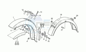 California 1100 EV (V11 EV Usa) EV (V11 EV Usa) drawing Front/rear mudguard