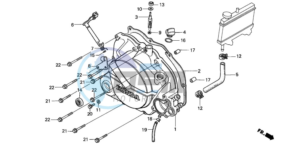 RIGHT CRANKCASE COVER