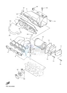 FJR1300AE FJR1300-AE (2PD1 2PD2 2PD6) drawing INTAKE