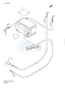 AN400 ABS BURGMAN EU drawing BATTERY