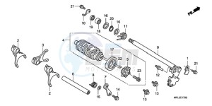 CBR1000RR9 France - (F / CMF TRI) drawing GEARSHIFT DRUM