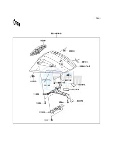 NINJA_ZX-10R_ABS ZX1000KEF FR XX (EU ME A(FRICA) drawing Accessory(Single Seat Cover)