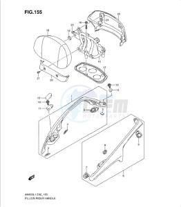 AN650 drawing PILLION RIDER HANDLE (AN650AL1 E2)