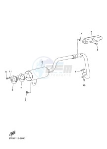 YZF250F YZ250F (BW47) drawing EXHAUST