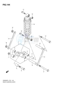 GSX650F (E21) Katana drawing REAR CUSHION LEVER (GSX650FAL1 E21)