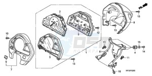 CB600FA Australia - (U) drawing METER