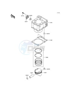 KLX250 KLX250SGF XX (EU ME A(FRICA) drawing Cylinder/Piston(s)