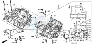 CB1100AD CB1100 ABS UK - (E) drawing CRANKCASE