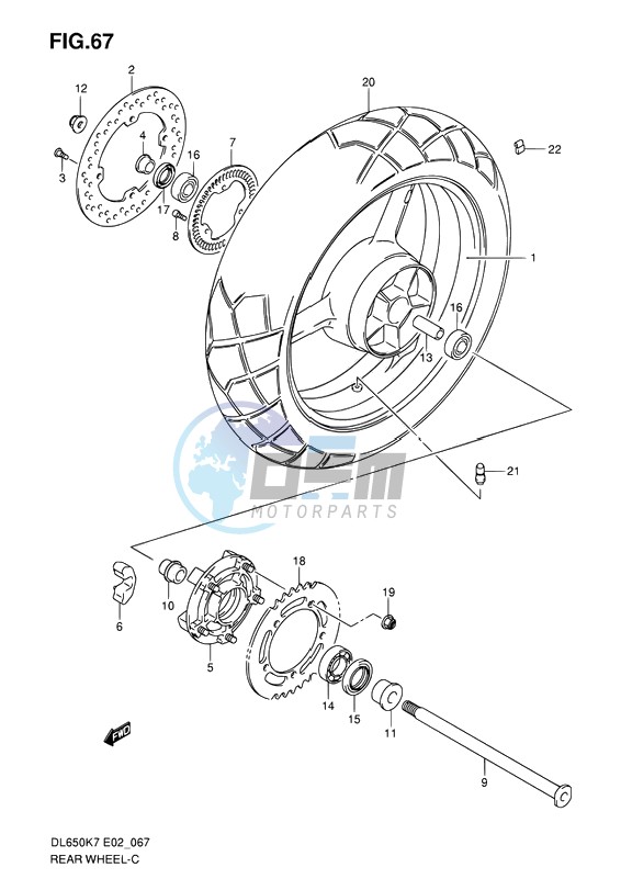 REAR WHEEL (ABS)