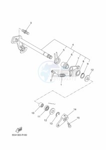 XSR700 MTM690 (BU33) drawing SHIFT SHAFT