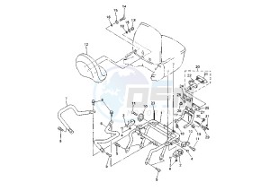 XVZ TF ROYAL STAR VENTURE 1300 drawing BACK REST