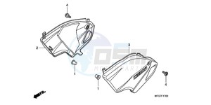 CB600F9 France - (F / CMF 25K) drawing SIDE COVER