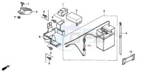 Z50J drawing BATTERY/REGULATOR (1)