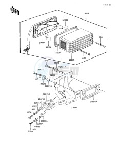 KZ 550 M [LTD SHAFT] (M1) [LTD SHAFT] drawing TAILLIGHT