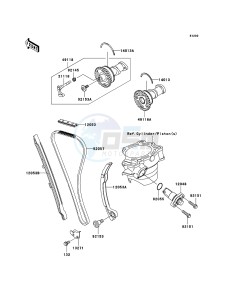 KX250F KX250W9F EU drawing Camshaft(s)/Tensioner