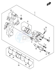 GSX-S1000F drawing REAR CALIPER