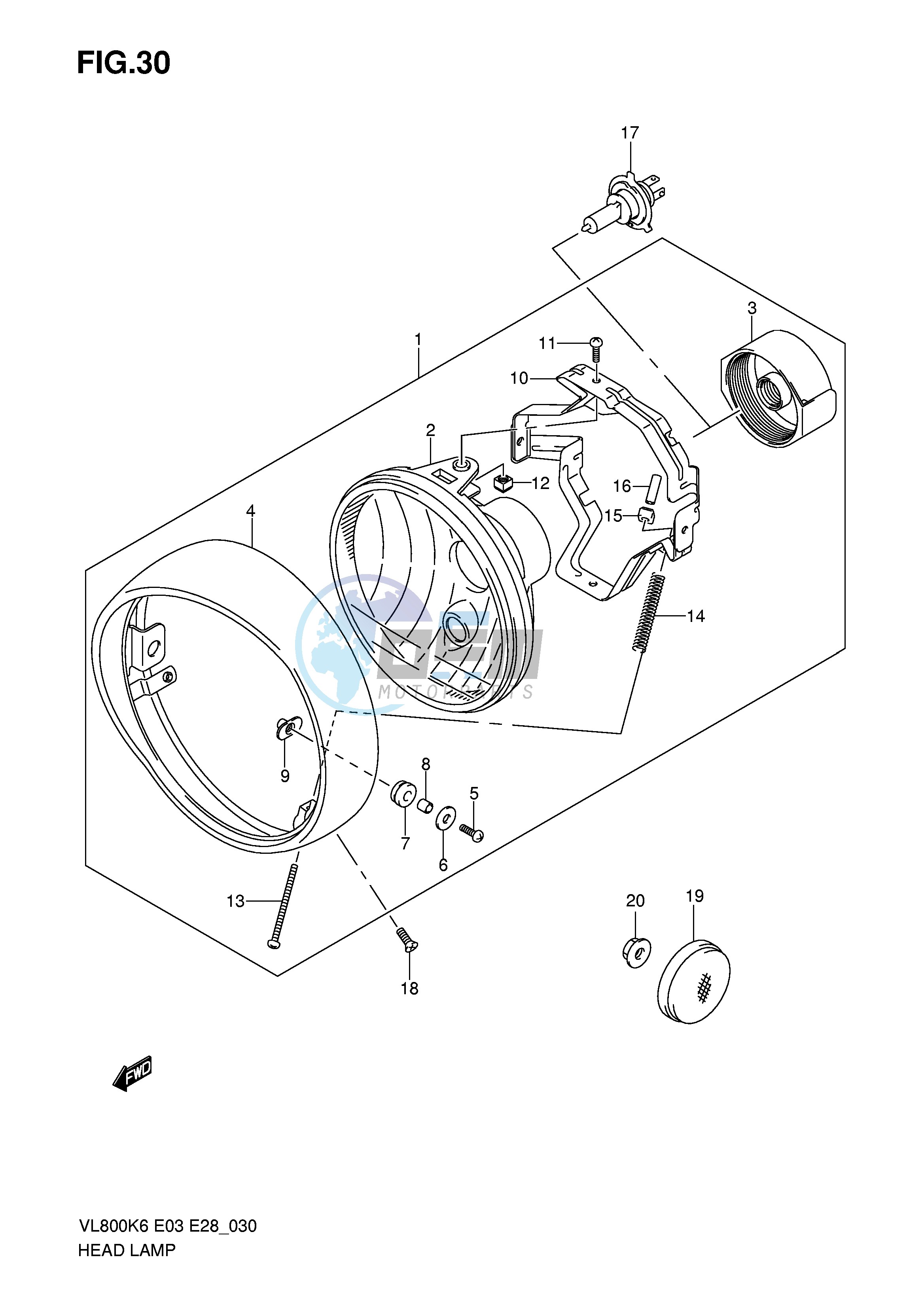 HEADLAMP ASSY