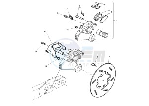 TT R 600 drawing REAR BRAKE CALIPER