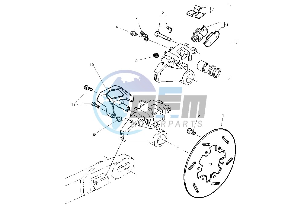 REAR BRAKE CALIPER