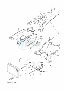 YFM450FWBD KODIAK 450 EPS (BEYK) drawing SIDE COVER