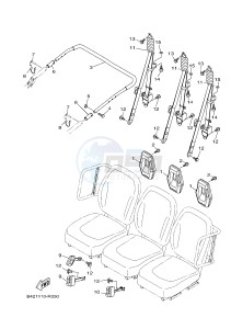 YXM700E YXM70VPHH (B42J) drawing SEAT 2