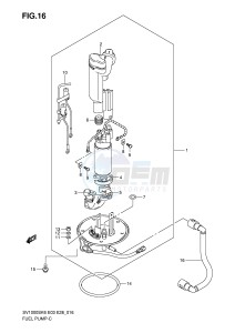 SV1000 (E3-E28) drawing FUEL PUMP