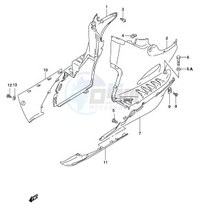 AY50 (P19) katana drawing SIDE LEG SHIELD (MODEL K3)