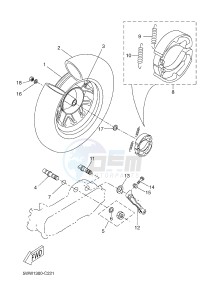 CW50 BOOSTER (5WWN 5WWN) drawing REAR WHEEL